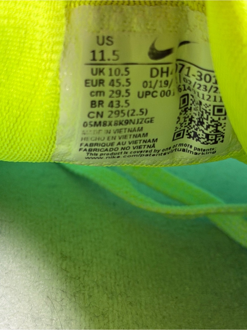 Nike Air Zoom Pegasus 39 Barely Green Running Men's Shoe Size 11.5 DH4071-301 - Picture 7 of 10